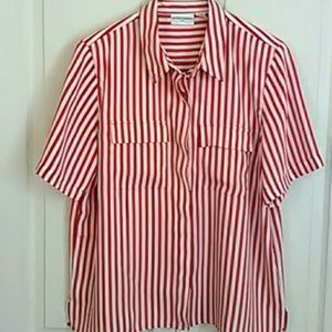 Alfred Dunner candy stripe blouse